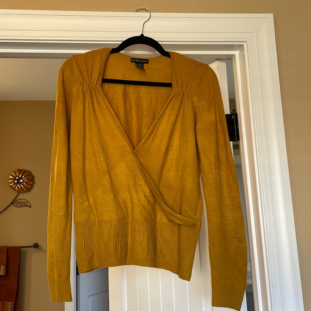 Gold sweater by New York and Co
